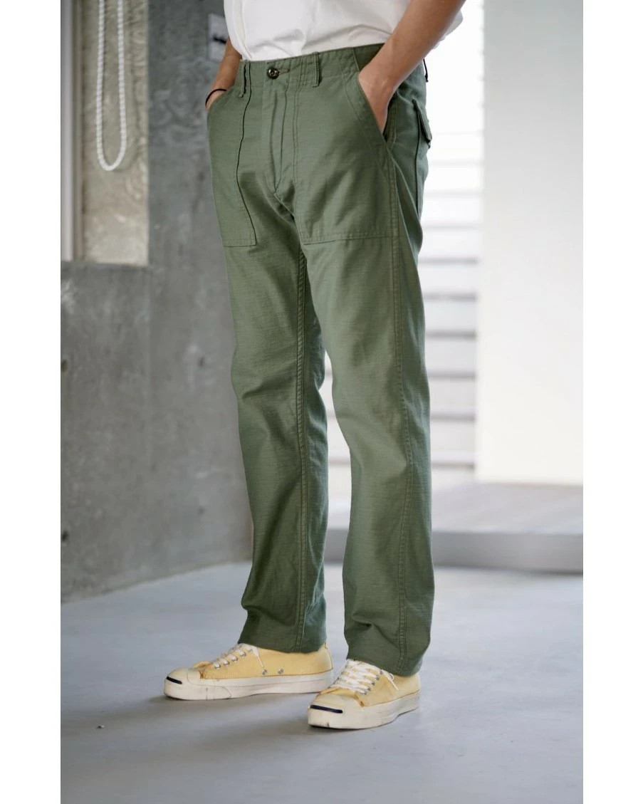 パンツ orslow SLIM FIT FATIGUE PANTS M orslow SLIM FIT FATIGUE PANTS GREEN Made in Japan Size XS-L NEW | eBay