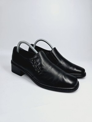 Gabor Hertha hochgeschnittene Damenschuhe schwarz Leder UK-Größe 6,5 formelle Schuhe
