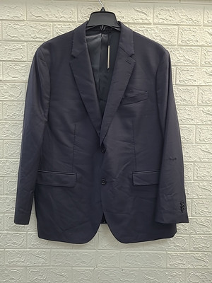 New Banana Republic Signature Italian Hopsack Suit Jacket Navy
