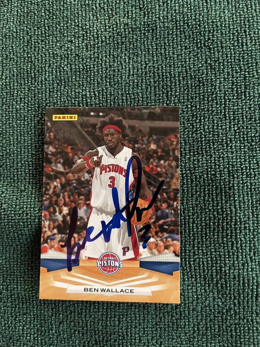 その他 UD Ben Wallace auto card Ben Wallace Basketball Autographed Sports Trading Cards