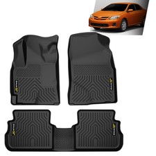 Tpe All-weather Floor Mats 2 Row Liner For 2009-2013 2011 Toyota Corollamatrix Tpe All-weather Floor Mats 2 Row Liner For 2009-2013 2011 Toyota Corollamatrix