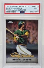 2019 Topps Chrome Refractive REGGIE JACKSON CARD PSA 9 MINT