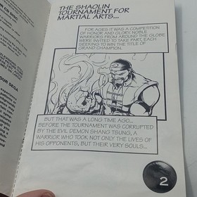 Mortal Kombat Sega CD Case Artwork And Manual Only No Game Disc