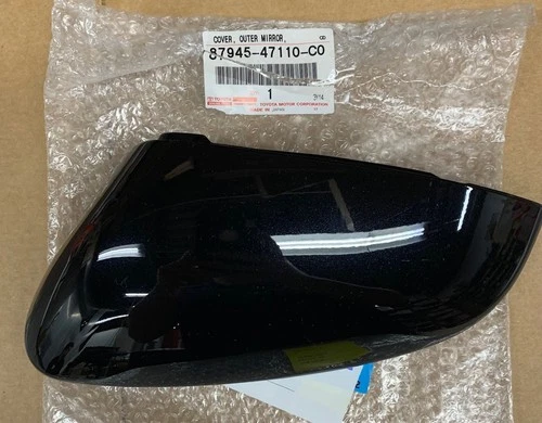OEM TOYOTA PRIUS OUTER DRIVER SIDE BLACK MIRROR COVER FITS 2023-2026