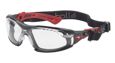 Bolle RUSHPFSPSI Rush+ mit Schaumstoff und Riemen mit klarer PC-Linse