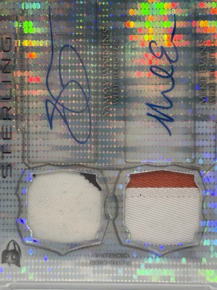 Bowman Sterling 2014 💰GEM MT 10 S.WATKINS/M.EVANS PLSR.DUO AUTO DÚO PTCH 35/44 Foto 4 de 4