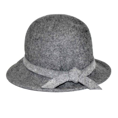 Astre Vintage 1960s Boater 100% Wool Hat Made in USA Astre Vintage 1960s Boater Beige/Brown 100% Wool Hat Made in  main image 2