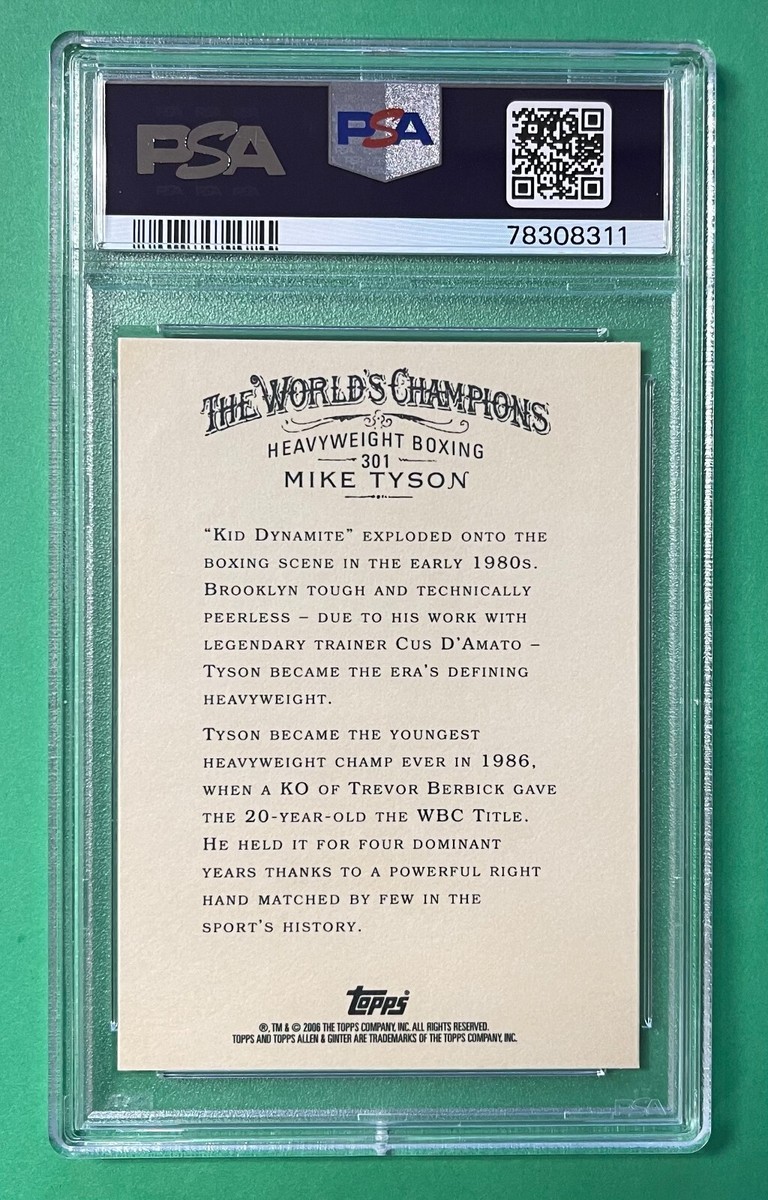 2006 TOPPS ALLEN & GINTER MIKE TYSON #301 PSA 10 GEM MINT | eBay