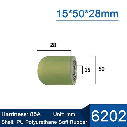 PU Polyurethane Iron Core Roller With Two Bearing Guiding Wheel Flat Belt Idler - Picture 98 of 158