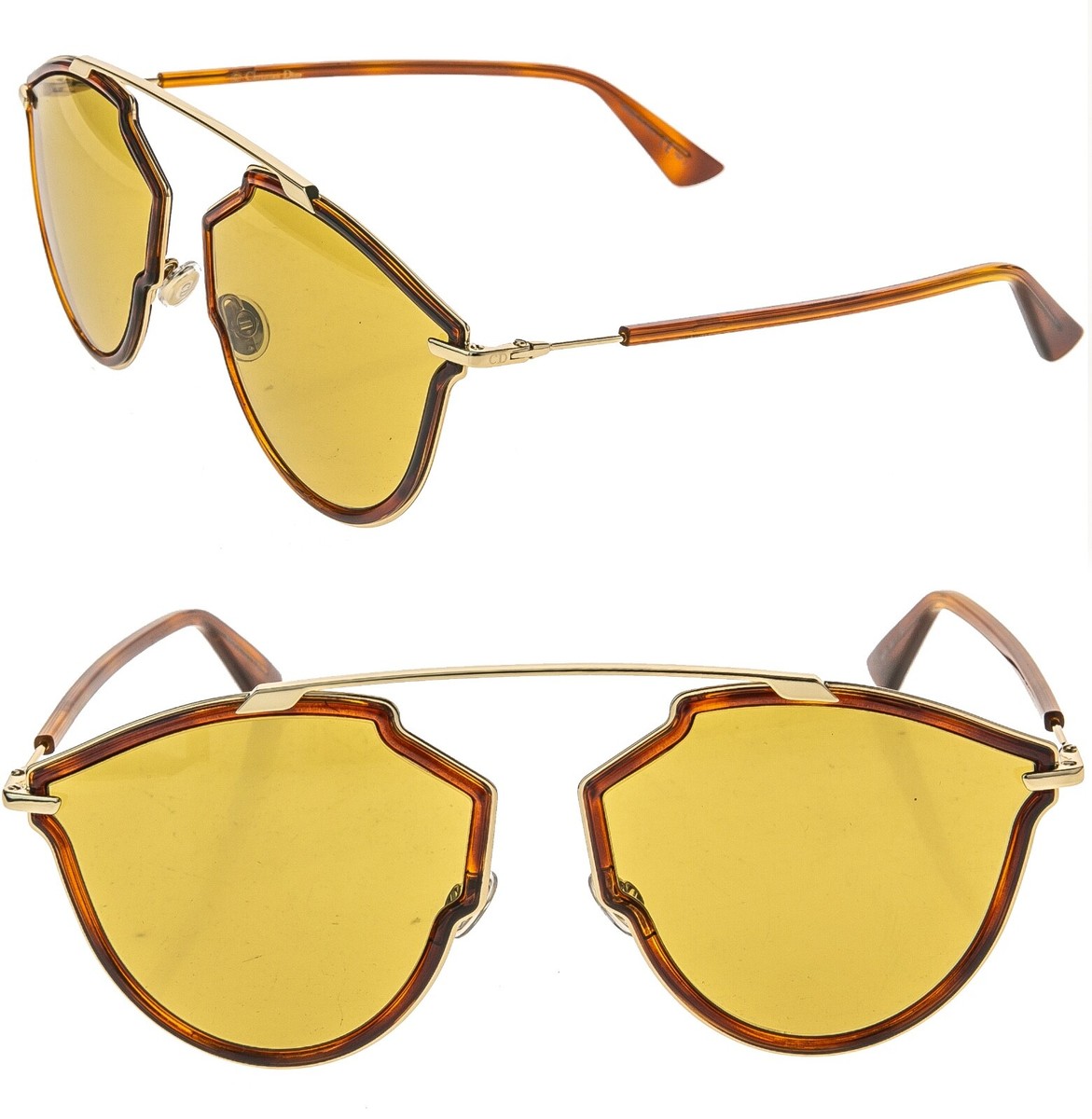 小物 Dior soreal sunglasses eyewear gold CHRISTIAN DIOR SO REAL Rise Gold Brown Havana Aviator Sunglasses