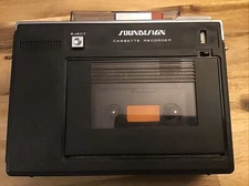 Vintage Soundesign 7638 Portable Mini Cassette Recorder Japan Works Excellent