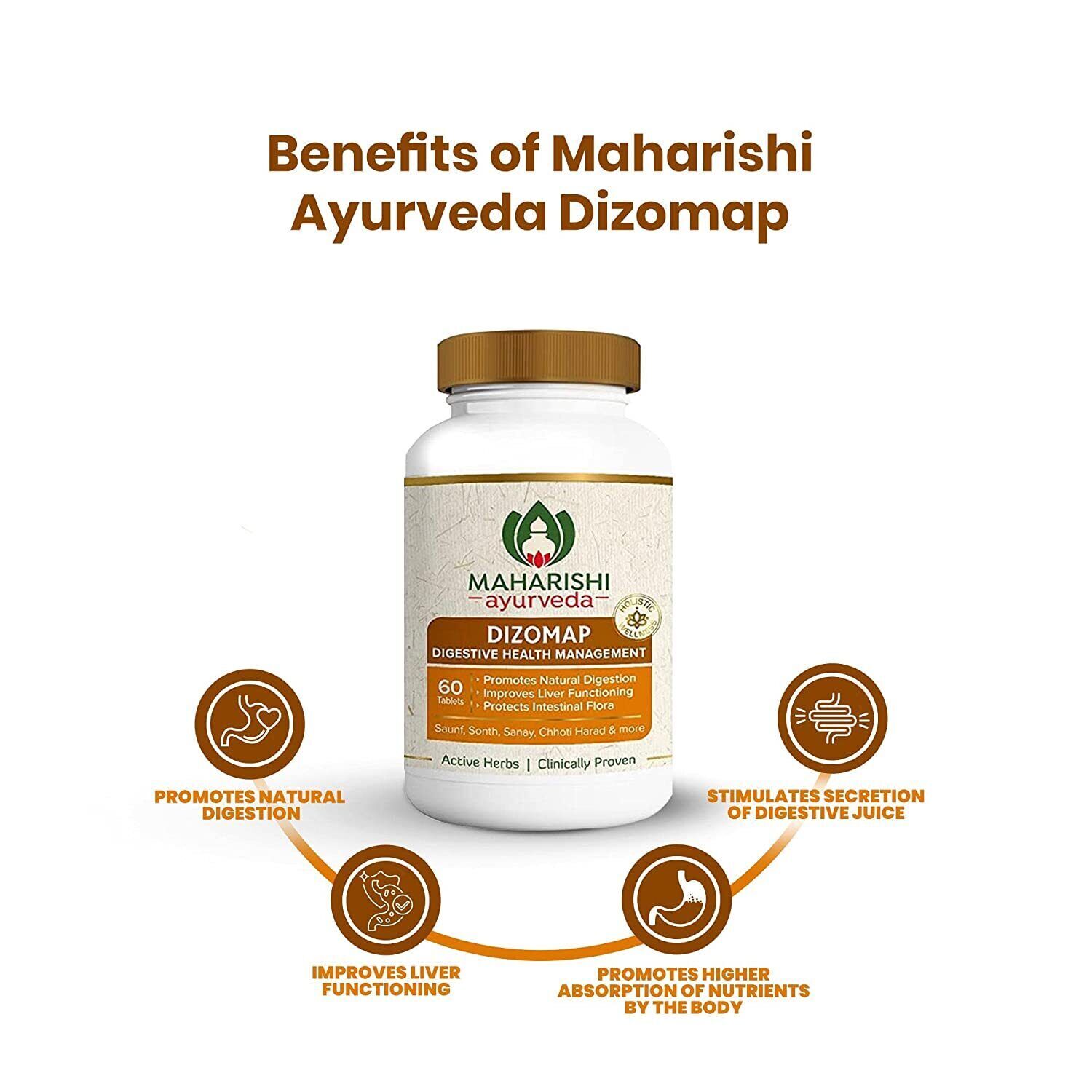 Maharishi Ayurveda Dizomap Indigestion & Constipation 60 tablets eBay