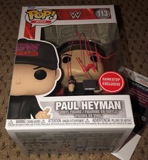 PAUL HEYMAN SIGNED FUNKO POP JSA AUTOGRAPH WWE WWF WRESTLING ECW