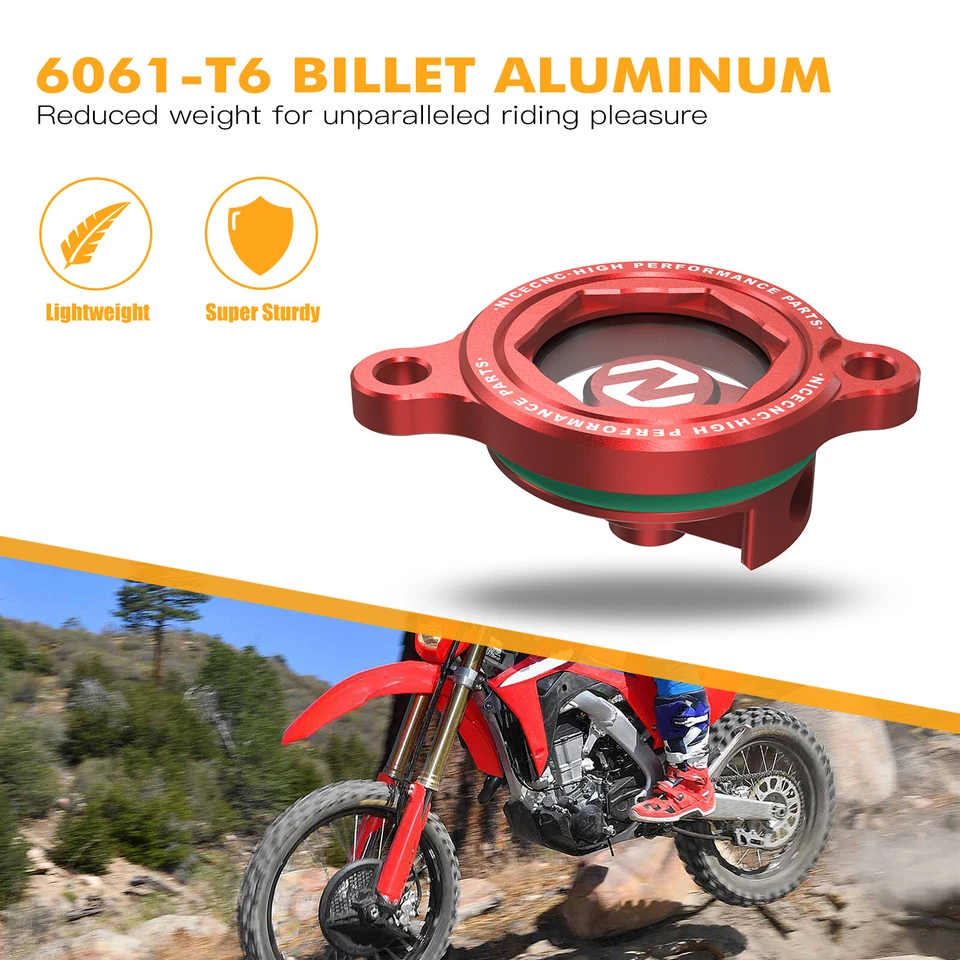 Engine Oil Filter Cover Cap For Honda CRF450RL 2021-2025 CRF450R CRF450RX 17-25 - Image 3 of 4