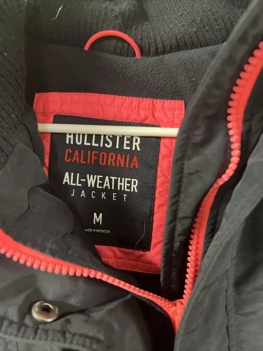 Hollister California All Weather Collection Full Zip Jacket Blue & Pink  Medium