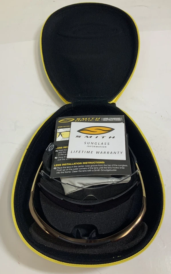 Smith V ti TLT Optics Dorado 3 Lentes Cambiables Con Estuche Gafas de Sol Tonos Foto 2 de 4