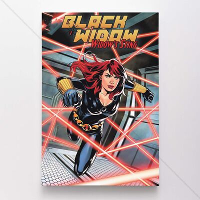 Black Widow Poster Canvas Avengers Marvel Comic Book Cover Art Print