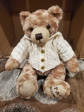 FAO Schwartz Bear with Cable Knit Sweater Teddy Plush Adorable