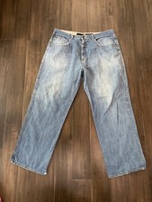 Vintage Marithe Francois Girbaud Hem Damaged 90s Y2K Baggy Jeans Size 42x32