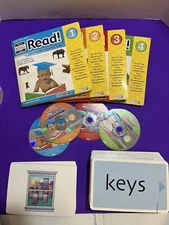 Your Baby Can Read Dr. Robert Titzer 4-DVDs 19 Sliding Word Cards Books 1-4