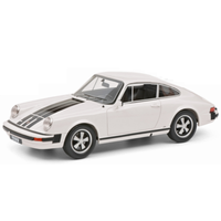 Porsche 911 (Type G) 1/18 Weiß + Schwarze Streifen - Schuco Pro.R18 450048600