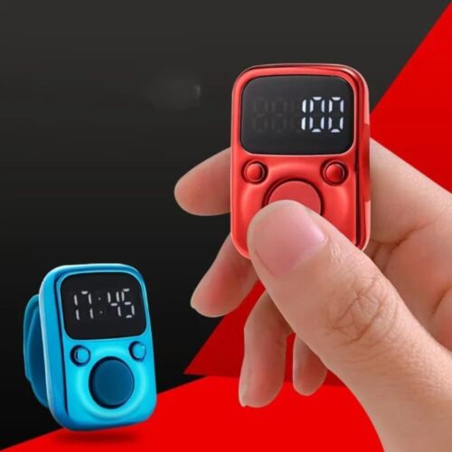 Glow in Dark Luminous Finger Ring Electric Tally Counter Finger Counter  Pray - Picture 1 of 12