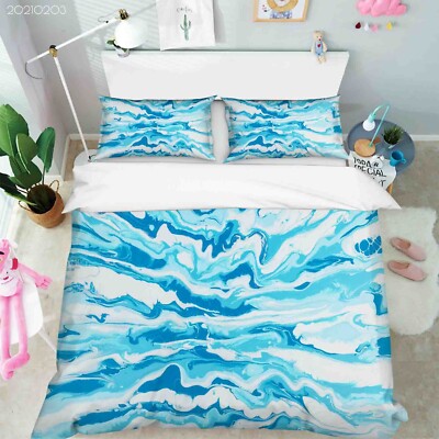 3D Abstract Texture  White Quilt Cover Set Duvet Cover Bedding Pillowcases