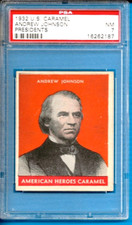 1932 R114 U S Caramel Presidents Andrew Johnson (Orange) Psa 7
