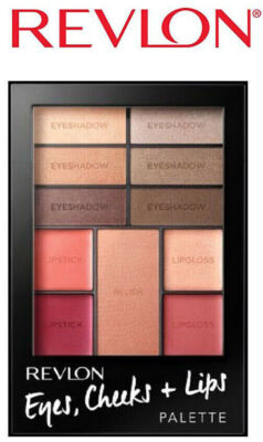 Revlon Eyes Cheeks & Lips Eyeshadow, Blush, Gloss Palette #100, 200, 300 CHOOSE