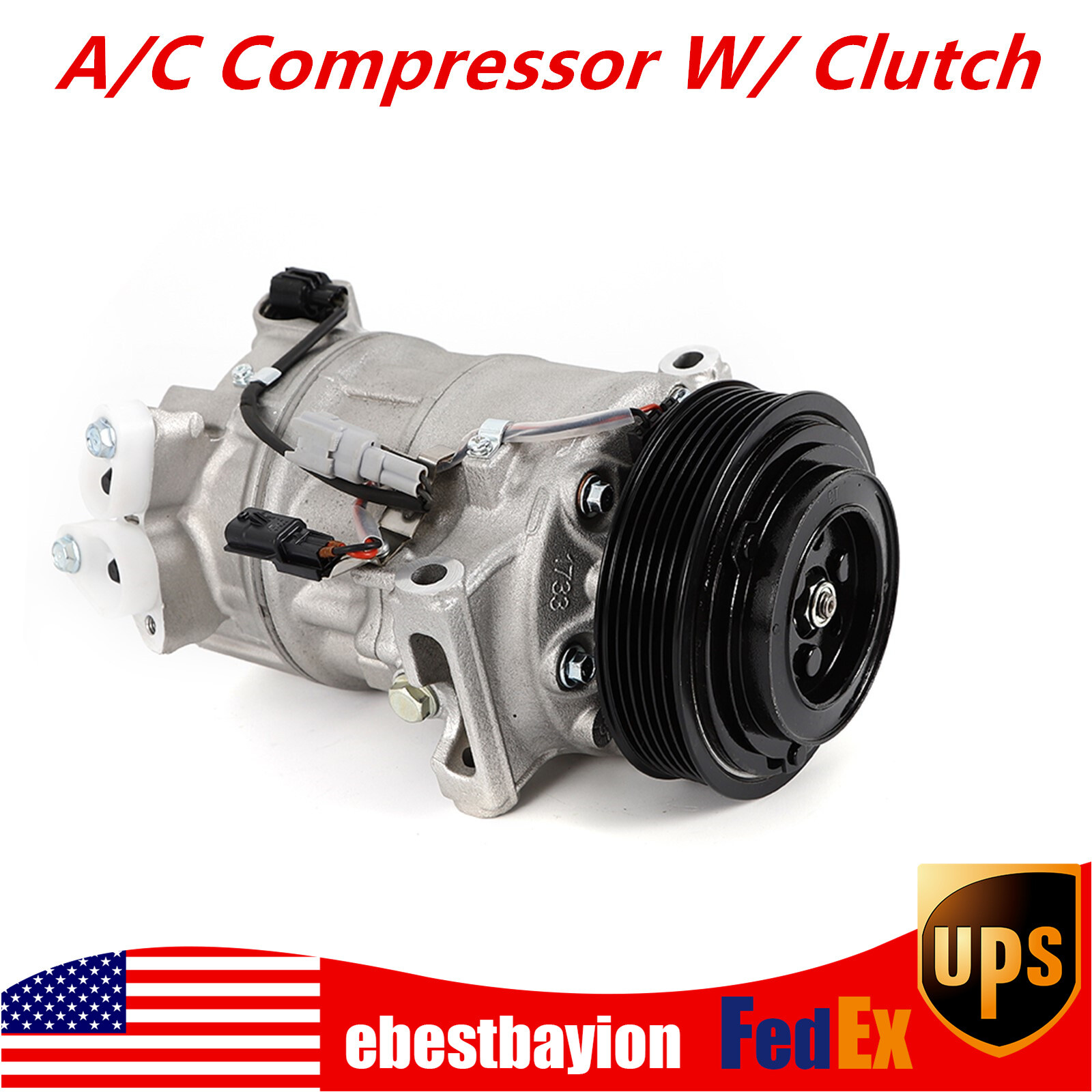 A/C Compressor For 2013 2014 2015 Nissan Sentra 1.8L Air Conditioner With Clutch