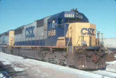 CSX 8558 SD-50 --- Original Slide T2-12 | eBay