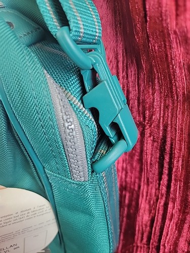 VINTAGE NWT NEW Delsey 12" Carry-On EMERALD Travel Overnight Bag Shoulder Strap - Picture 6 of 17