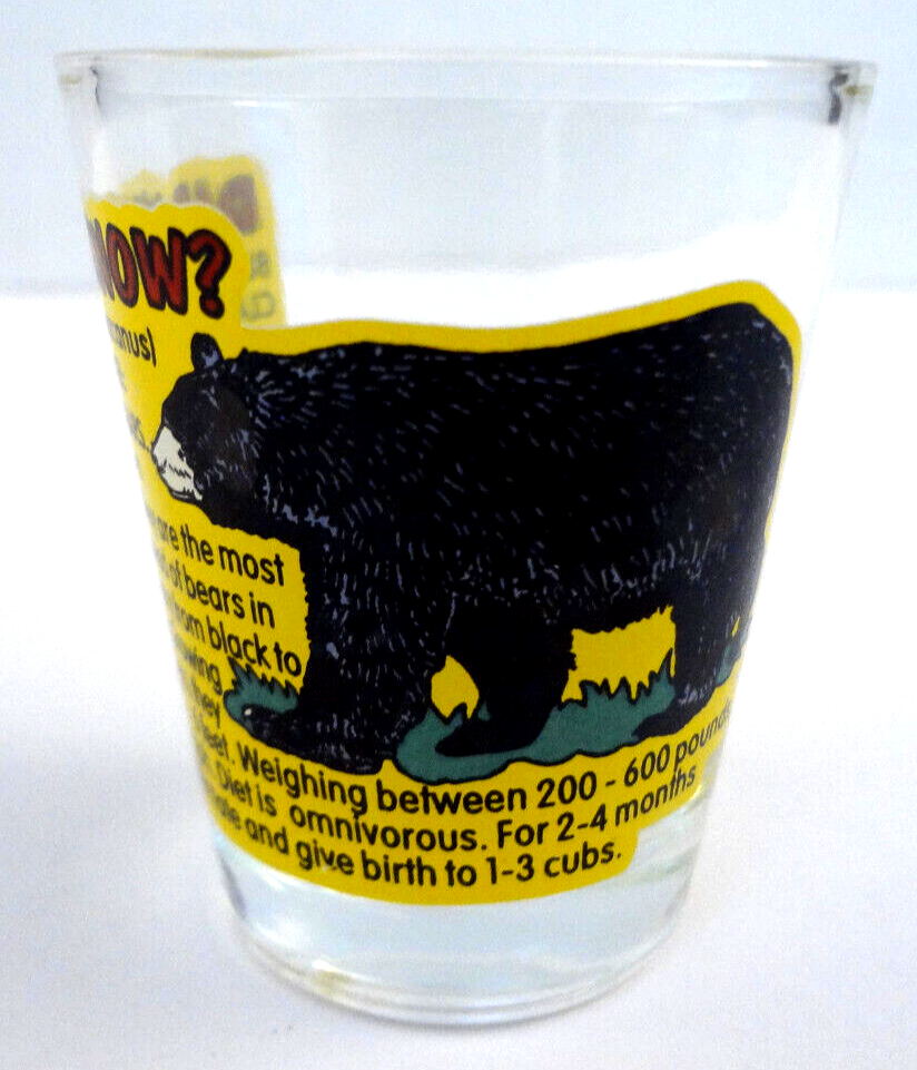 [未使用]Animal Shot Glass Black Amazon.com | Animal-Theme Black Bear Cool Animal Head Shot