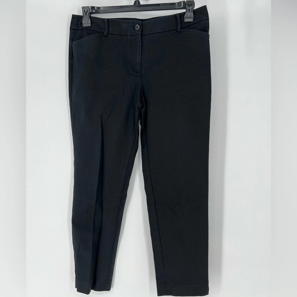 Pantalon Tailleur Noir Stretch Talbots - Taille 10P (Petites) - Occasion Excellent état