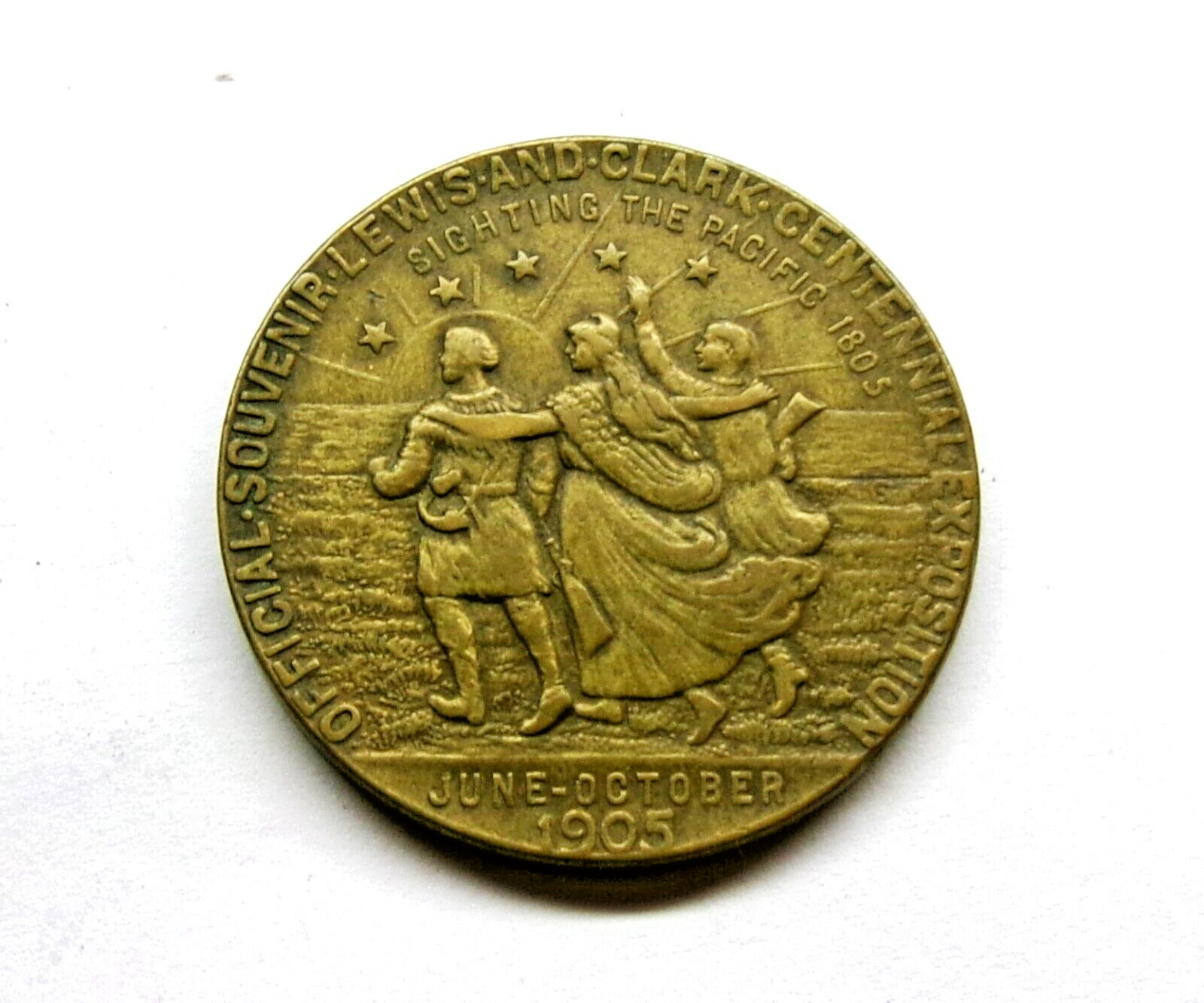 VINTAGE 1905 Lewis and Clark Centennial Exposition So-Called Dollar Token