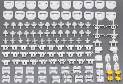 124x Klammer Befestigung Clips Beplankung Sacco-Bretter für Mercedes W201 190E D