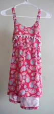 NWT One Step Up Girls Dress Sz M  10-12  Floral Sun Dress Pink $22 Cotton