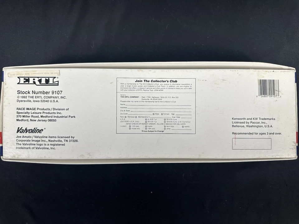 Joe Amato NHRA 1/64 Ertl Diecast Transporter Top Fuel Dragster Valvoline Foto 3 de 4