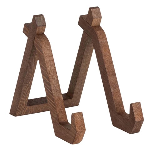 PoDhey Lot De 2 Supports D'assiette En Bois De 10,2 X 16,5 X 15,9 Cm, Support Décoratif Pratique Pour Assiette, Livre, Cadre Photo