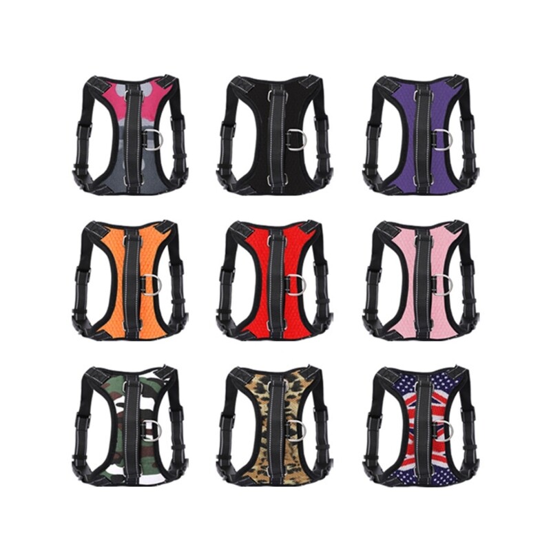 Dog Harness Pet Leash Anti-Escape Dog Vest Harness Skin Friendly Traction Rope