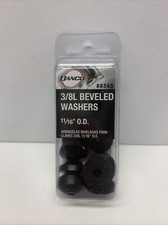 Danco 88585 Rubber Beveled Washer, 11/16-Inch, 10-Pack, Black