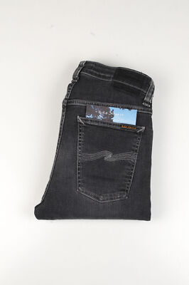 36147 Nudie Jeans Hightop Tilde Shimmering Grey Women Grey Jeans sz 31/28