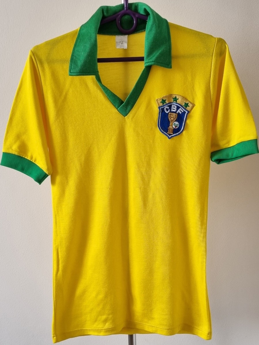 Brazil 1984-1986 Home football ultra rare shirt size Medium