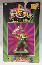 Vintage NOS Bandai 1993 Power Rangers Collectible Figure #2300 Mini Green Ranger