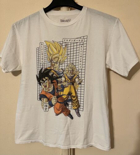 Dragon Ball Z Goku Medium T-Shirt DBZ Front Graphic Only Super Saiyan 3 Japanese - Picture 2 of 7