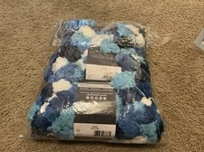 Red Heart Yarn Pomp-a-Doodle  Bluesy  NEW 3 Skeins Lot 583