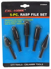 5-pc. Rasp File Set Hardened and Tempered Alloy Steel Files Sets