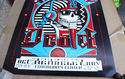 1984 RICK GRIFFIN GRATEFUL DEAD BERKELEY CONCERT POSTER PHARAOH