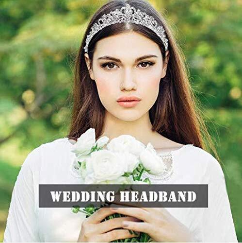 CAVETEE Tiaras and Crowns for Women Silver Tiaras Crowns Bridal Wedding Prom ... - Picture 7 of 8