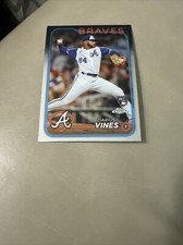 2024 Topps Chrome Baseball Trading Card #197 Darius Vines Rookie Atlanta Braves